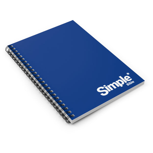 The Simple Bible Spiral Notebook - Blue