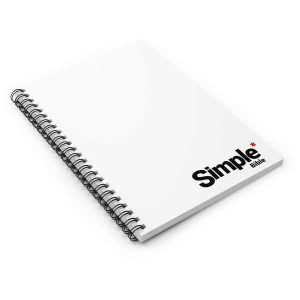 The Simple Bible Spiral Notebook - White
