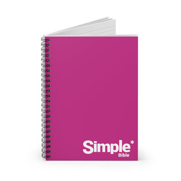 The Simple Bible Spiral Notebook - Pink