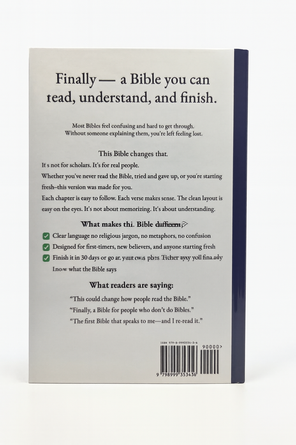 The Simple Bible: Navy Edition - Hardback