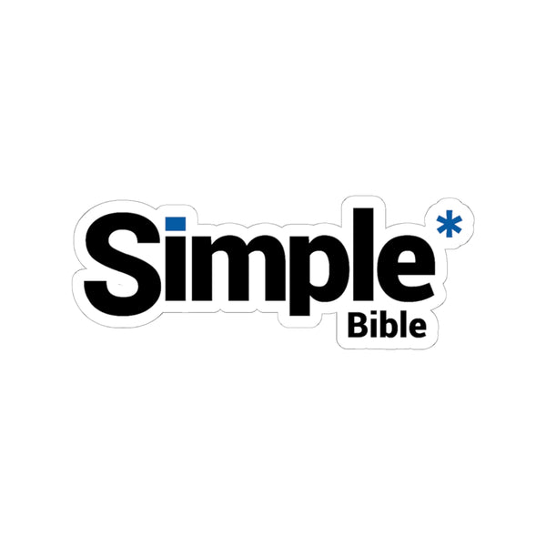 The Simple Bible Classic Sticker - Blue
