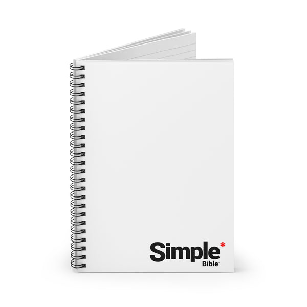 The Simple Bible Spiral Notebook - White