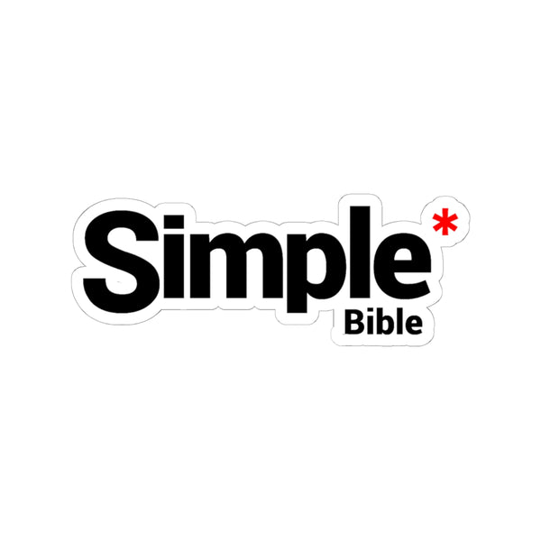 The Simple Bible Classic Sticker - Red
