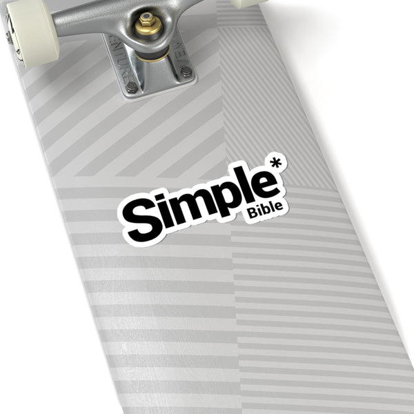 The Simple Bible Classic Sticker - Black