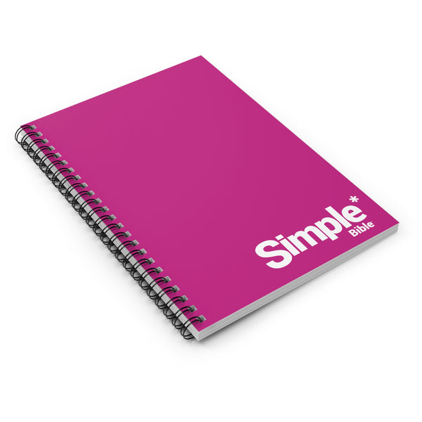 The Simple Bible Spiral Notebook - Pink