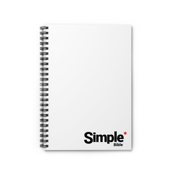 The Simple Bible Spiral Notebook - White
