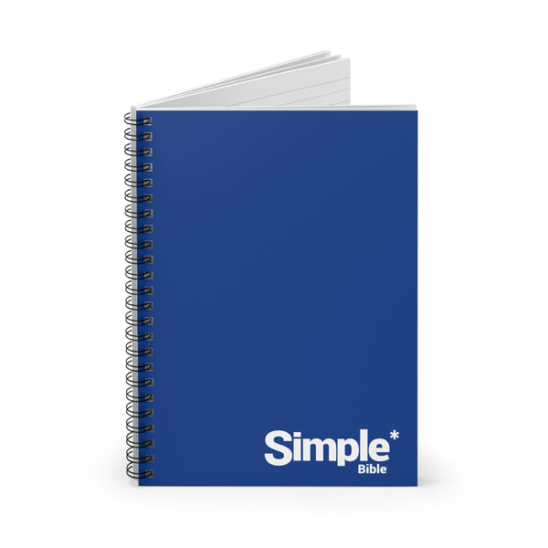 The Simple Bible Spiral Notebook - Blue