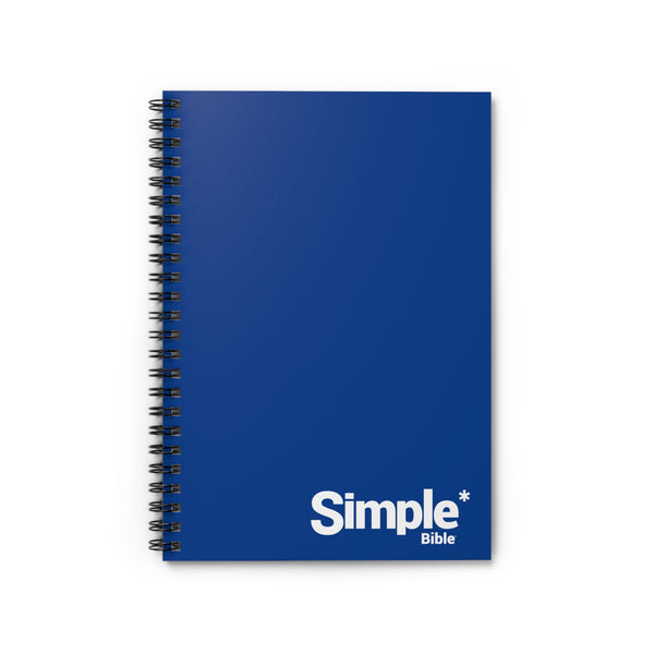 The Simple Bible Spiral Notebook - Blue