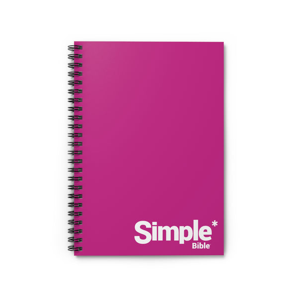 The Simple Bible Spiral Notebook - Pink