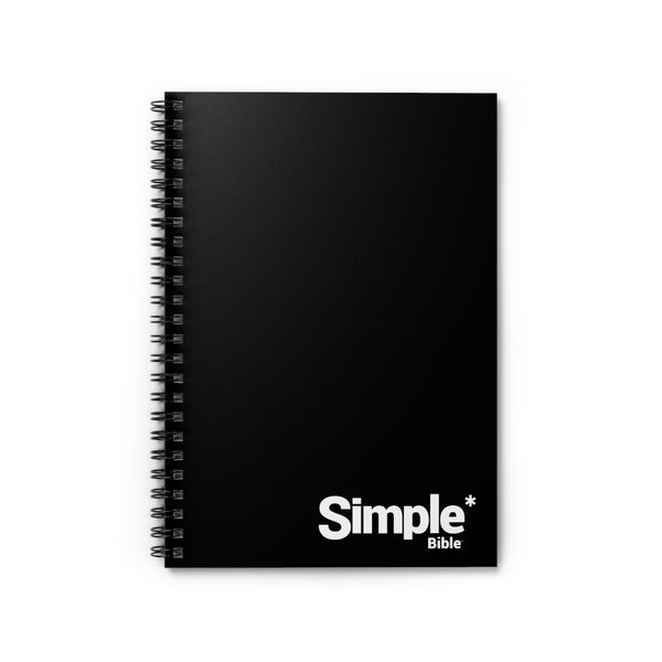 The Simple Bible Spiral Notebook - Black