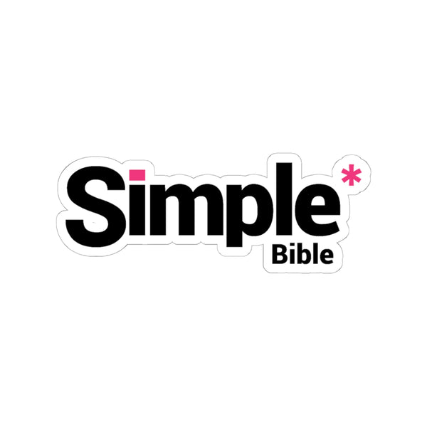 The Simple Bible Classic Sticker - Pink